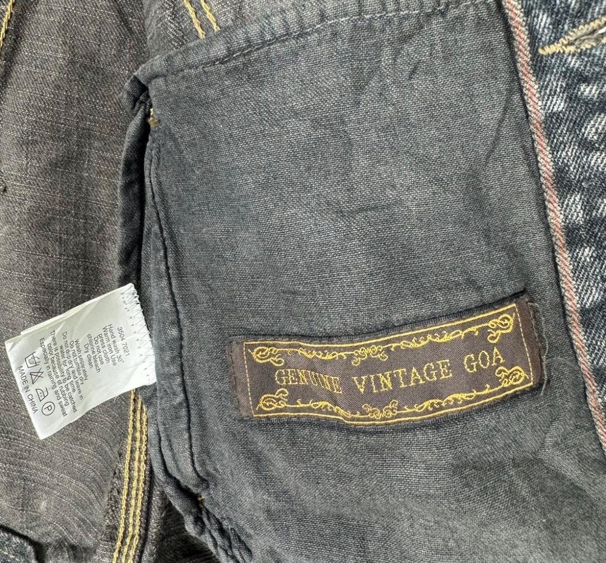 GOA Denim Distressed Type 3 Jacket Japanese Brand (size Small