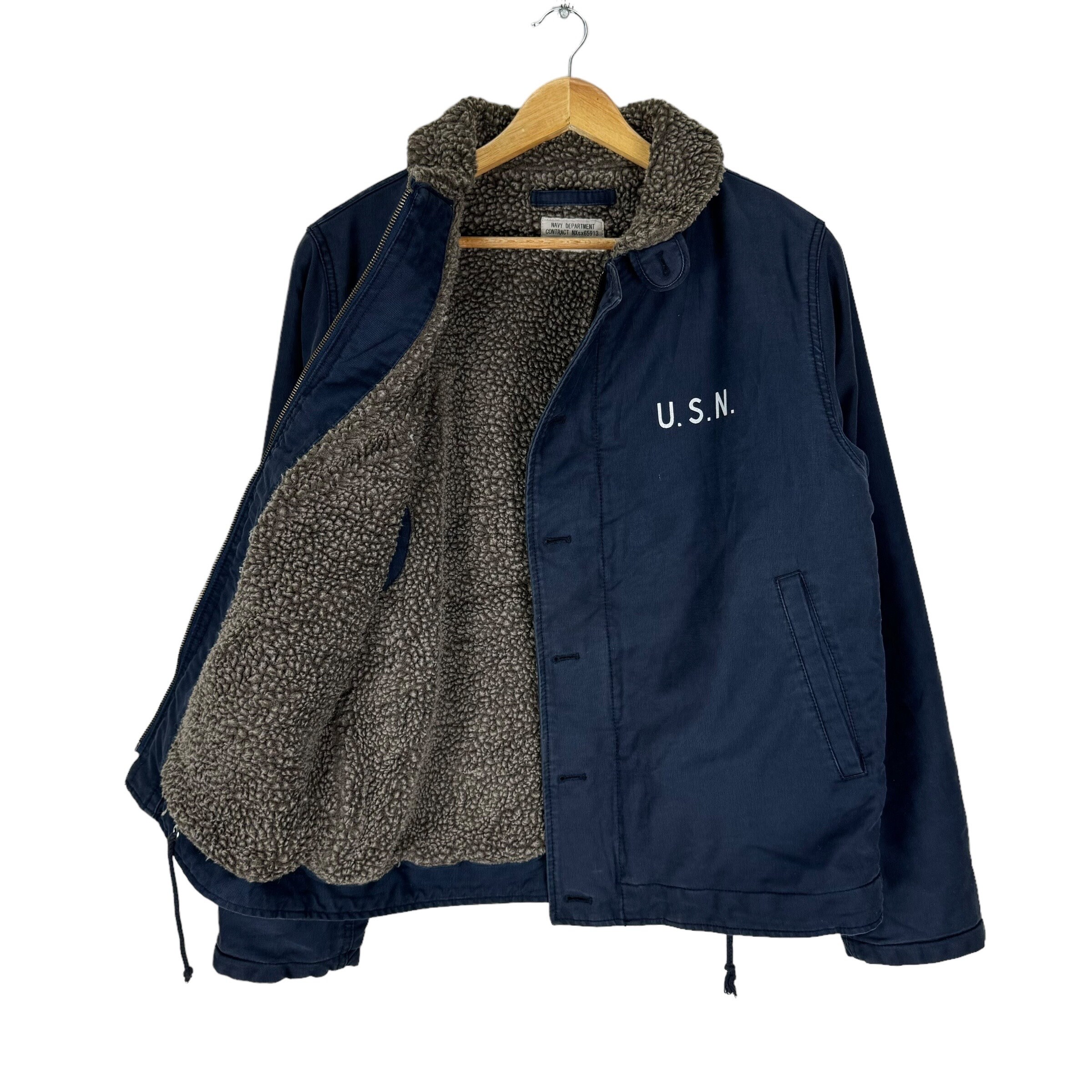 USN Deck N1 Navy Department Reproduction WW2 Military Jacket Blue