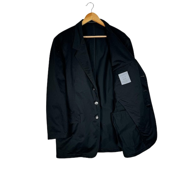 Yohji Yamamoto Pour Homme SS2003 Signature Black Cotton Jacket 