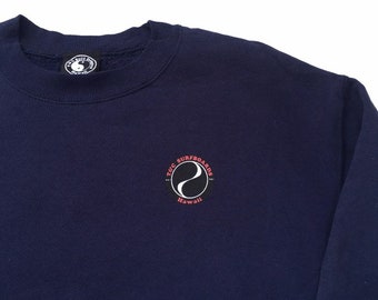 90s T＆C surf boards sweatshirt navy Vintage 90's T&C Surf Designs Big Logo Jumper T and C