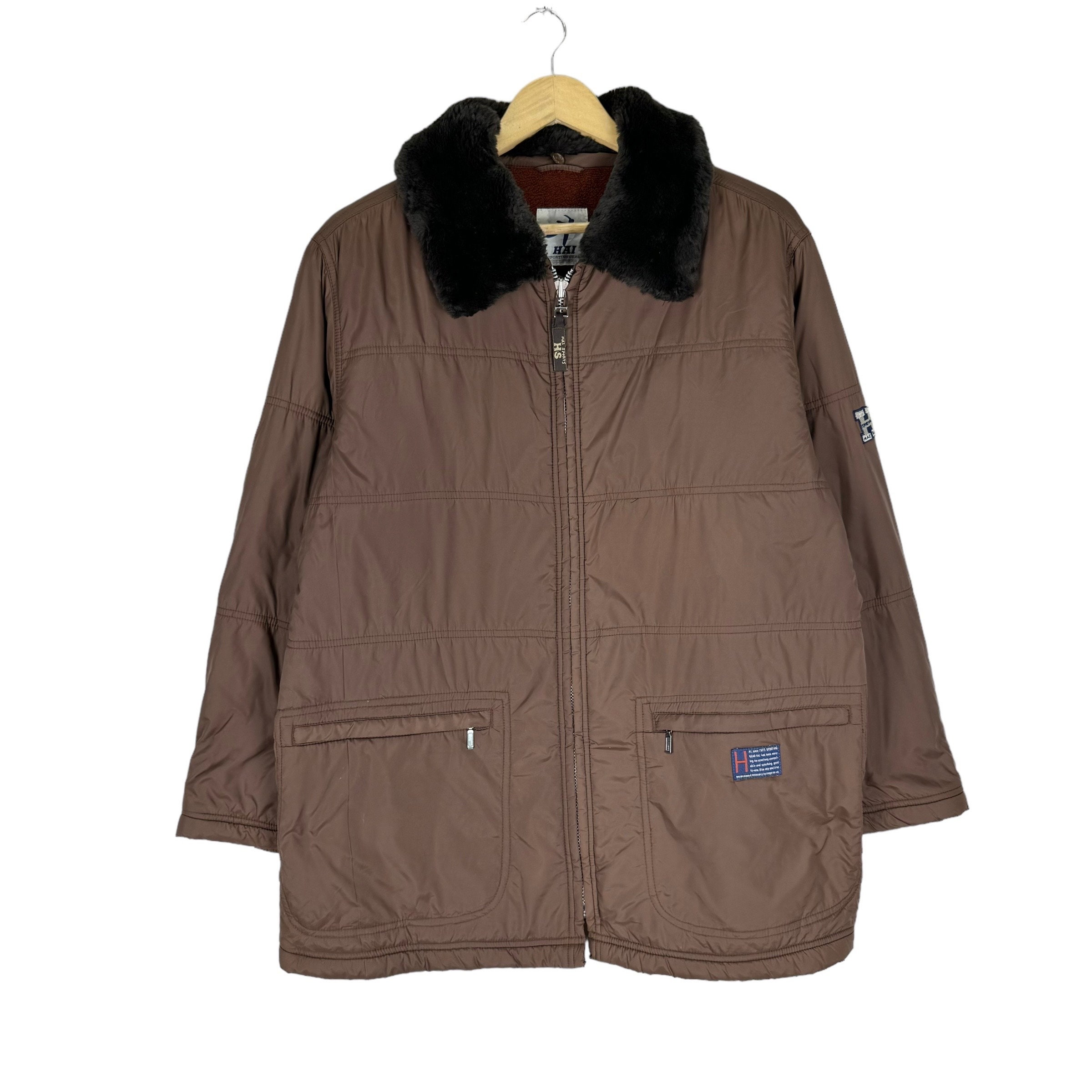 hai sportinp gear 刺子 Vintage 90s HAI Sporting Gear ISSEY MIYAKE Attach Fur Zipper