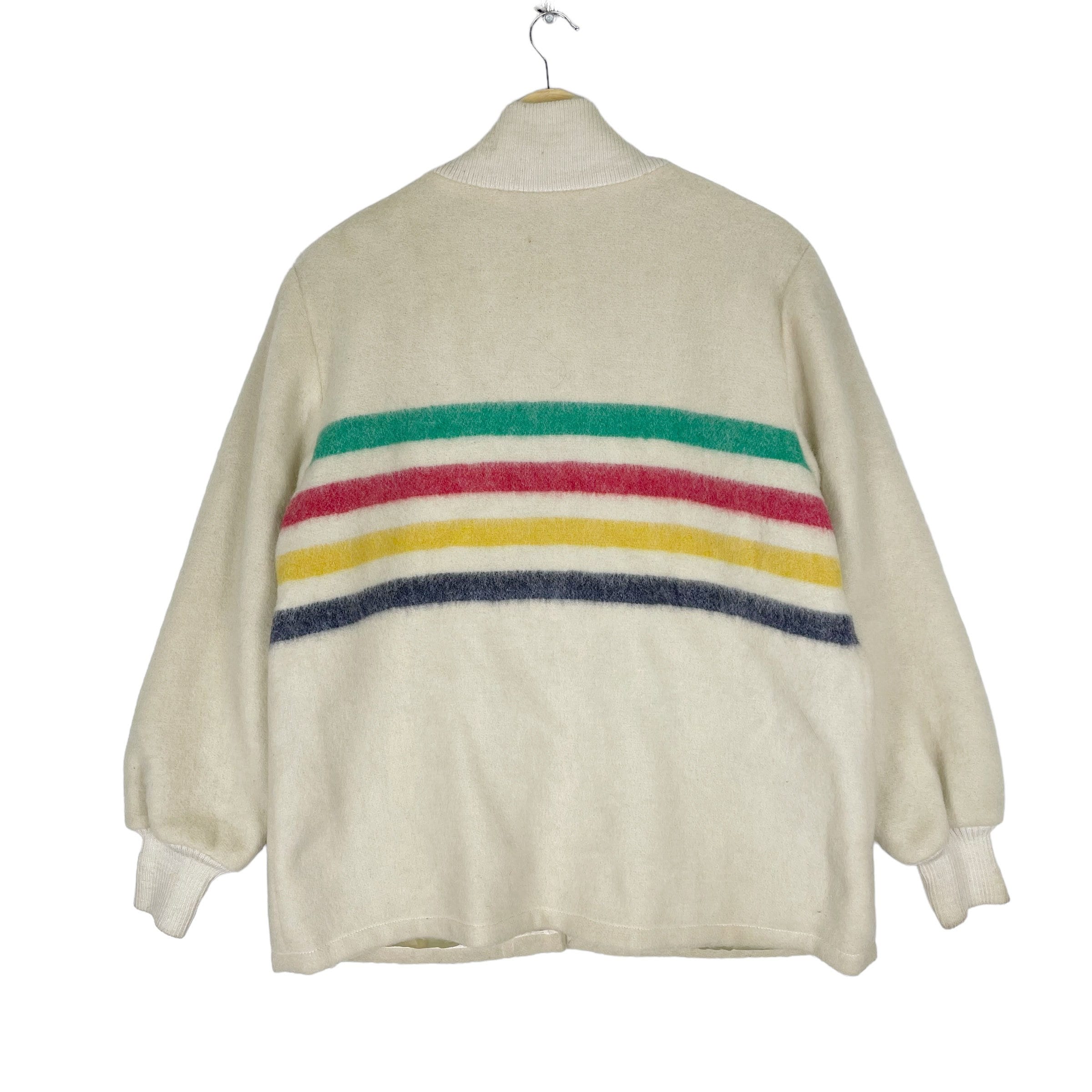 Iconic!! Vintage 50s Hudson Bay Striped Pure Wool Blanket Iconic!! Vintage 50s Hudson Bay Striped Pure Wool Blanket