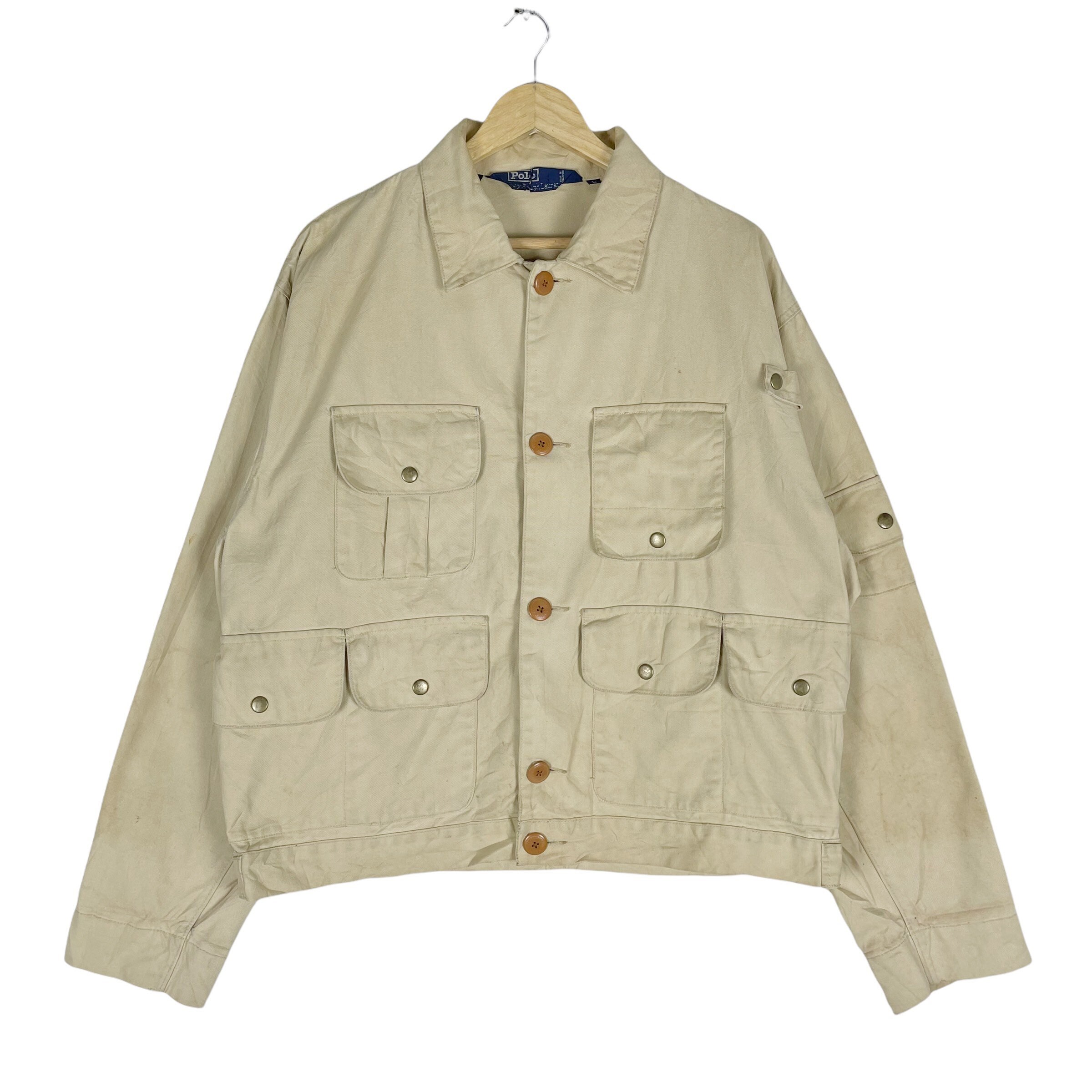 Vintage 90s POLO RL Ralph Lauren Hunting Fishing Chore Jacket Size 