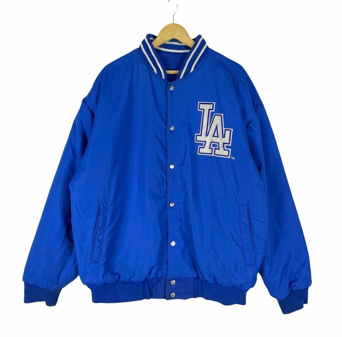 Los Angeles Dodgers Varsity Letterman Royal Blue Leather Jacket