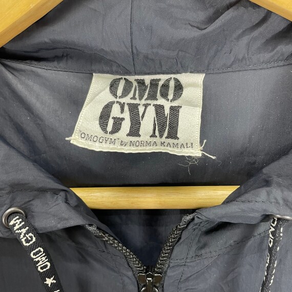 Rare!! Omo Gym By Norma Kamali Hoodie Women Black… - image 8