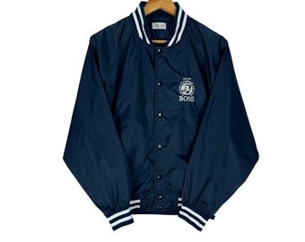 BOSS COFFEE MA-1ジャケット Vintage Coffee Boss Embroidery Big Logo Ma 1 Bomber Jacket