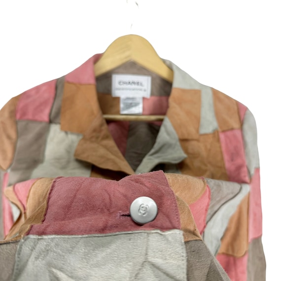 Chanel Identification AW2000 Jacket Patchwork Sue… - image 4