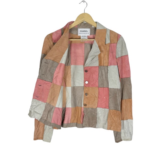 Chanel Identification AW2000 Jacket Patchwork Sue… - image 6