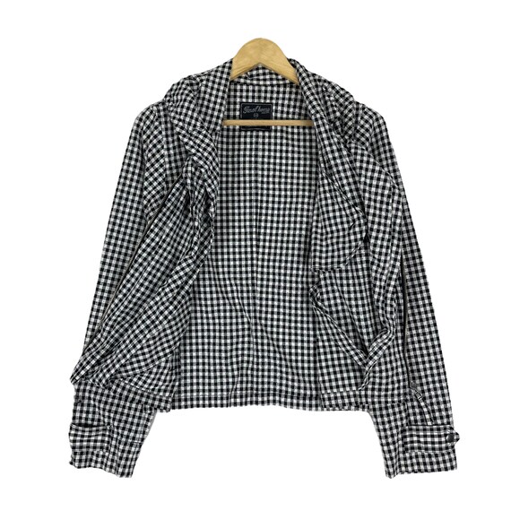 90s FINAL HOME Issey Miyake Jacket Zipper Plaids … - image 7