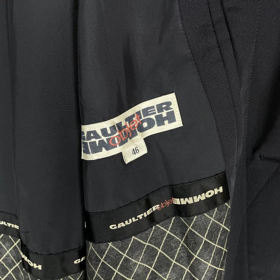 【90s】jean paul gaultier homme jacket Vintage 90s Jean Paul Gaultier Leather Jacket Punk Grunge