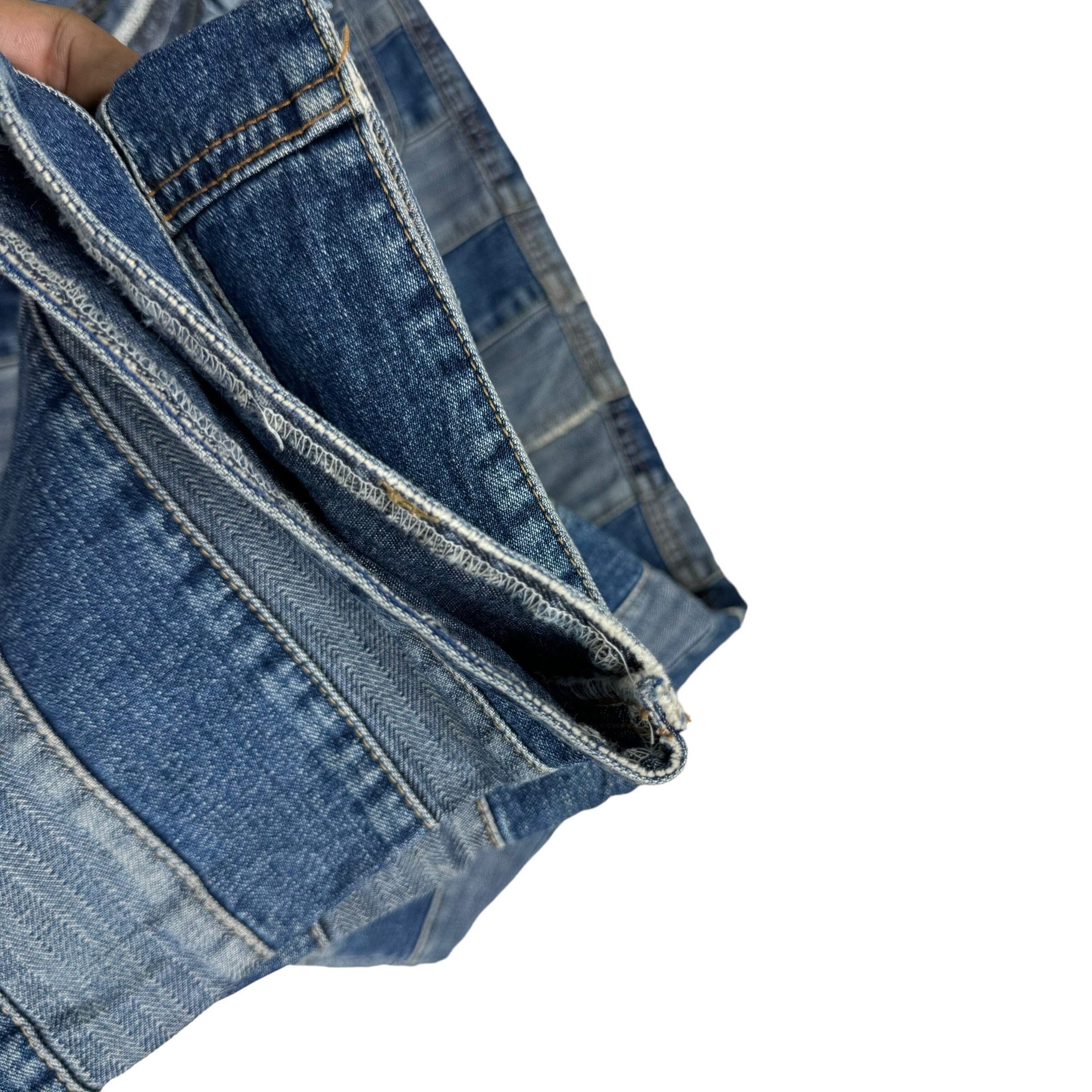 Vintage 90s Hysteric Glamour Kinky Patchwork Hagi Denim Jeans