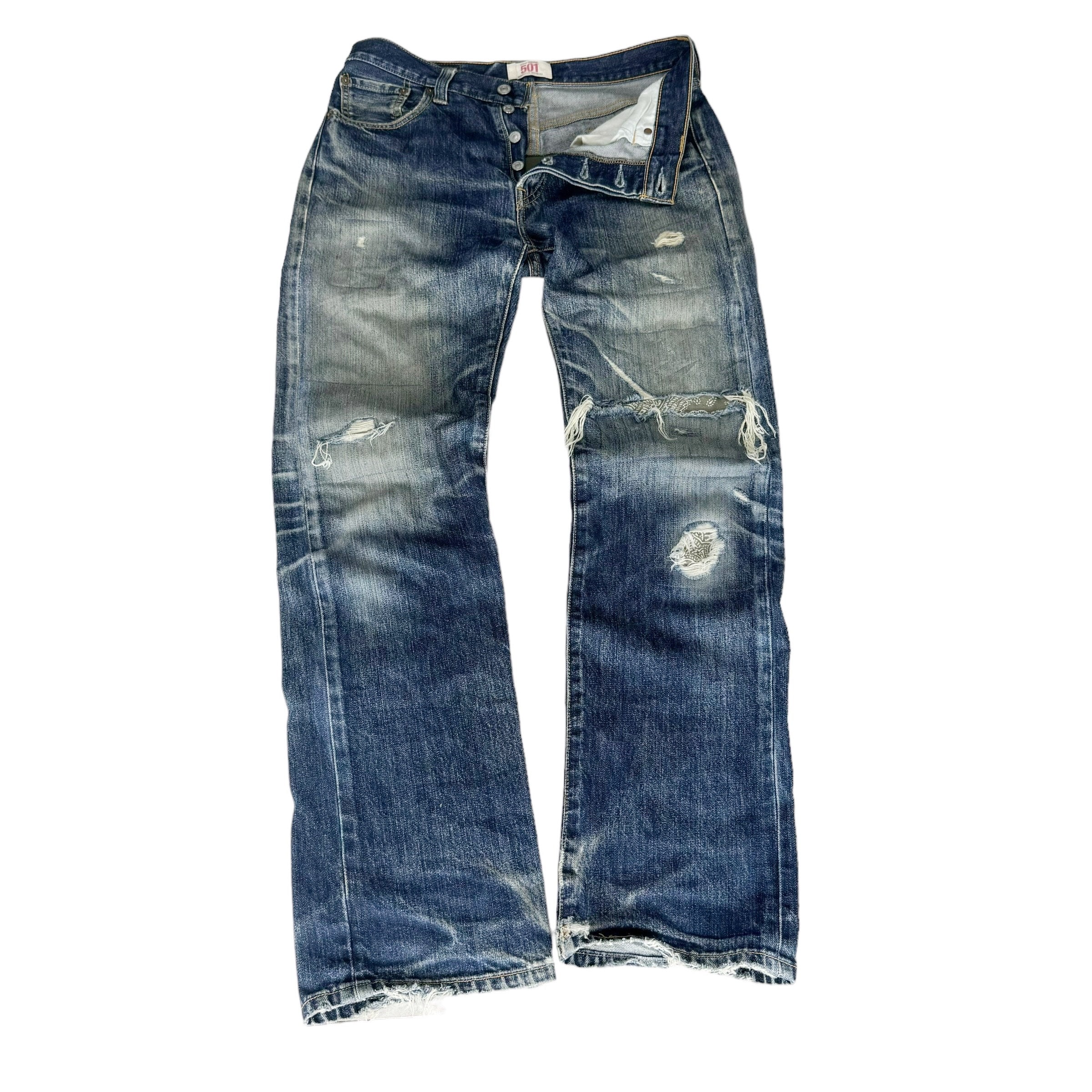 Patchwork Levi Jeans - Etsy Canada