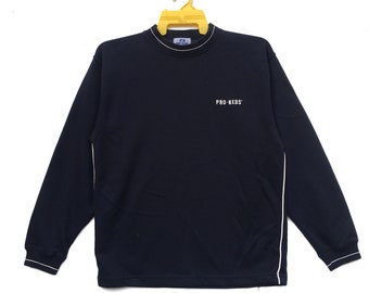 Vintage Pro-Keds Sweatshirt Small Logo Spell Out Sweater Longsleeve Saiz Medium