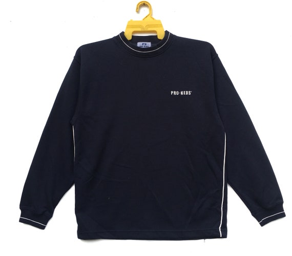 [ KEDS] ★PREPPY LOGO SWEATSHIRT PRO KEDS Big Logo Embroidery Style Sweatshirts Medium Size