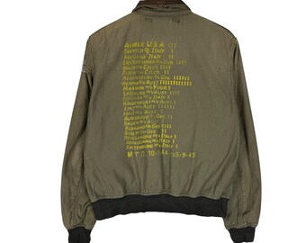 Vintage 90s MA-1 Alpha Industries Reversible Bomber Jacket