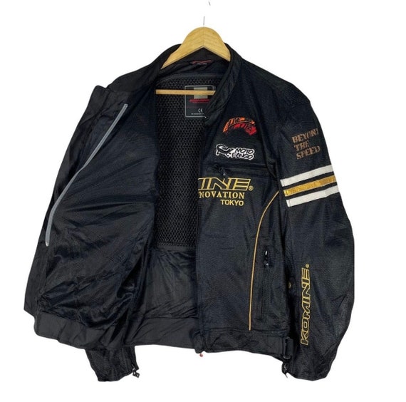 Vintage 90s Komine Spazzio Safety Padding Bikers Racing Team