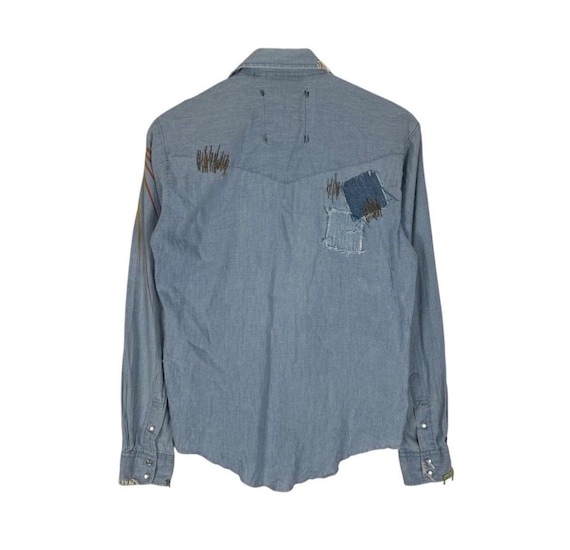 Vintage 90s McGregor Patchwork Flannel Western Sh… - image 5
