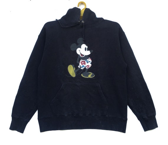 Vintage 90s Mickey Mouse Sweatshirt Hoodie Cartoon Surfing X Surf 
