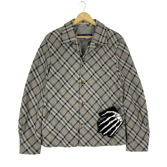 Vintage 90s COMME Des GARCON Homme Plus Plaid AW97 Jacket Style