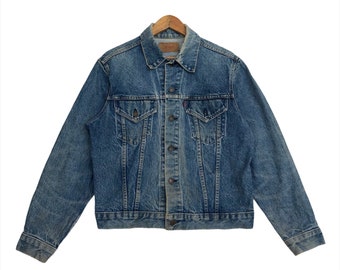 Vintage 90s Levis 70507-4159 Black Glacier Wash Trucker Jacket XX