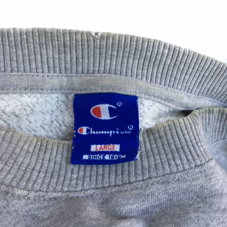 Vintage 90s Champion Sweatshirt Spellout Hip Ho Street Wear