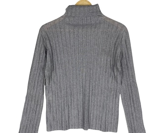 PLEATS PLEASE Issey Miyake Turtleneck Pleated Japan Grey Colour