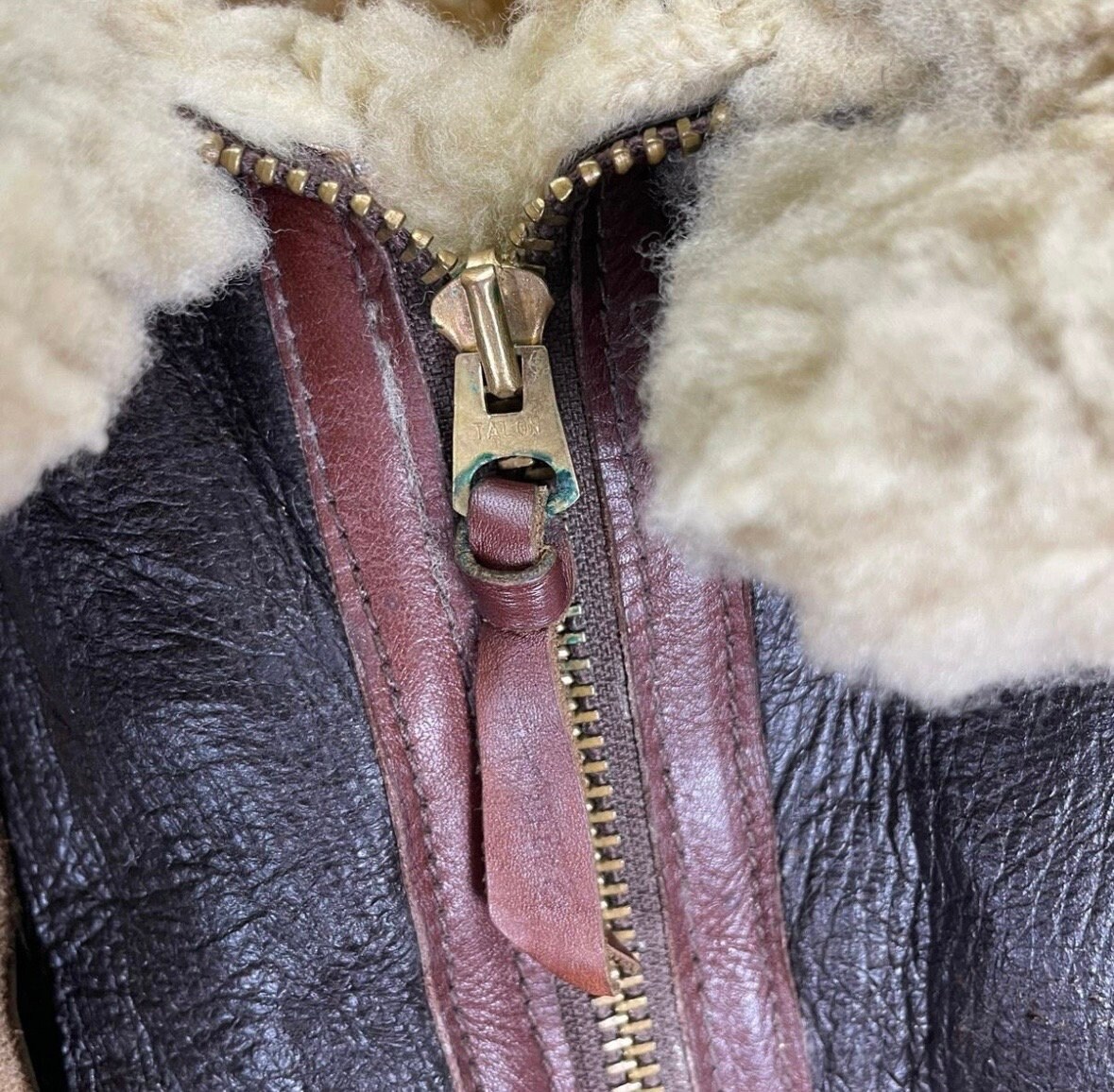 Vintage Aero Leather B3 Bomber Jacket: 90s Sheepskin Flight