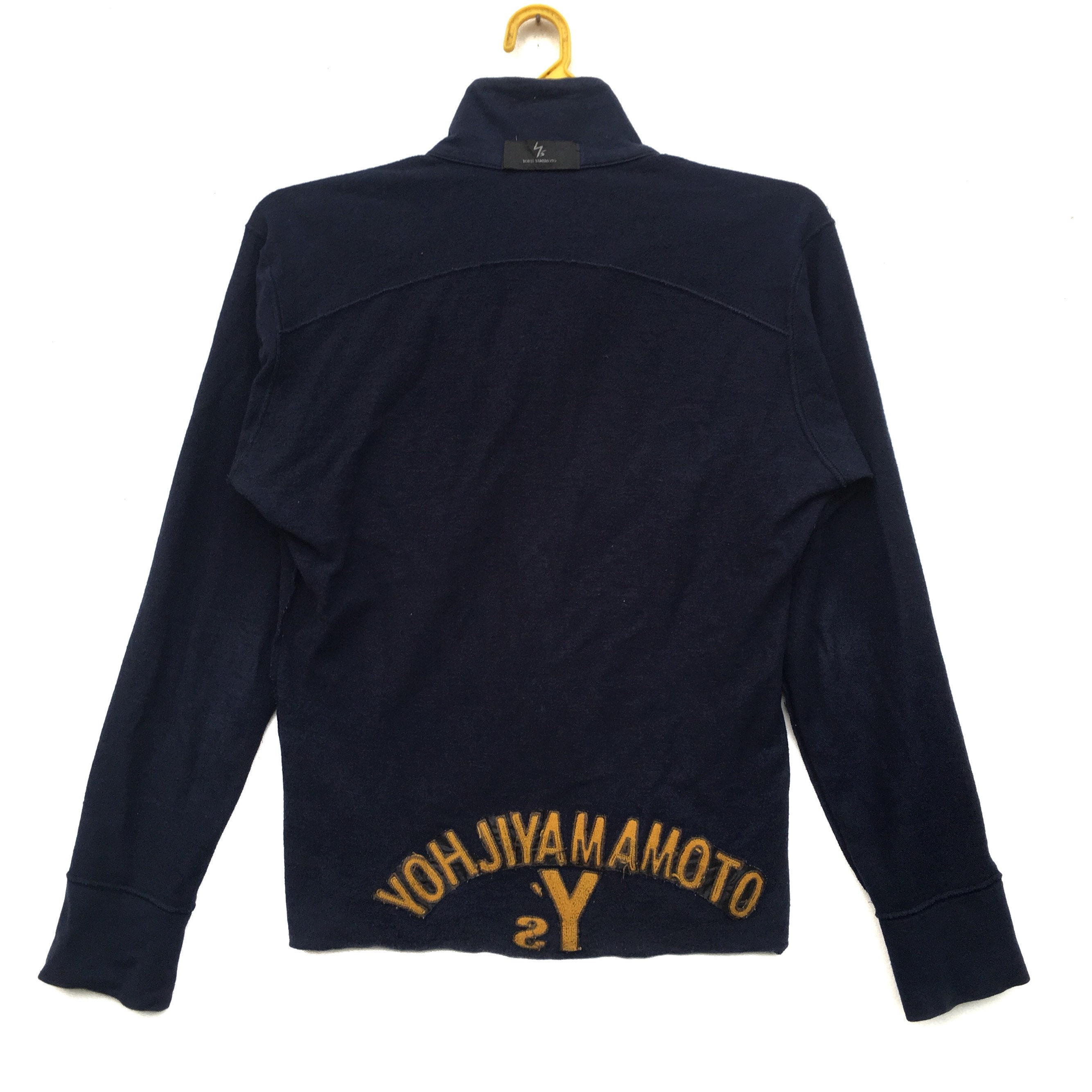 Yohji Yamamoto Long Sleeve Half Button Spell Out Y'S Japanese Brand ...