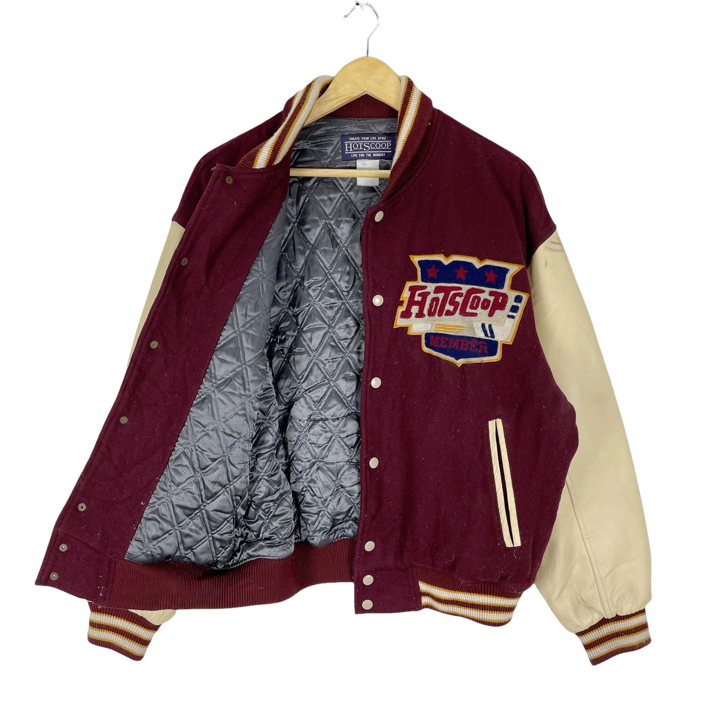 古着 90s〜SCOOP SPIRITS stadium jacket(M) 古着 90s〜SCOOP SPIRITS stadium jacket(M) - メルカリ
