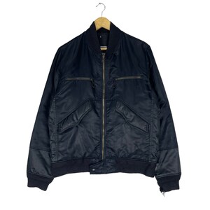 Flyer Bomber Thinsulate 3 M Bomber MA 1 Veste US Air Force Couleur Noir Taille Large