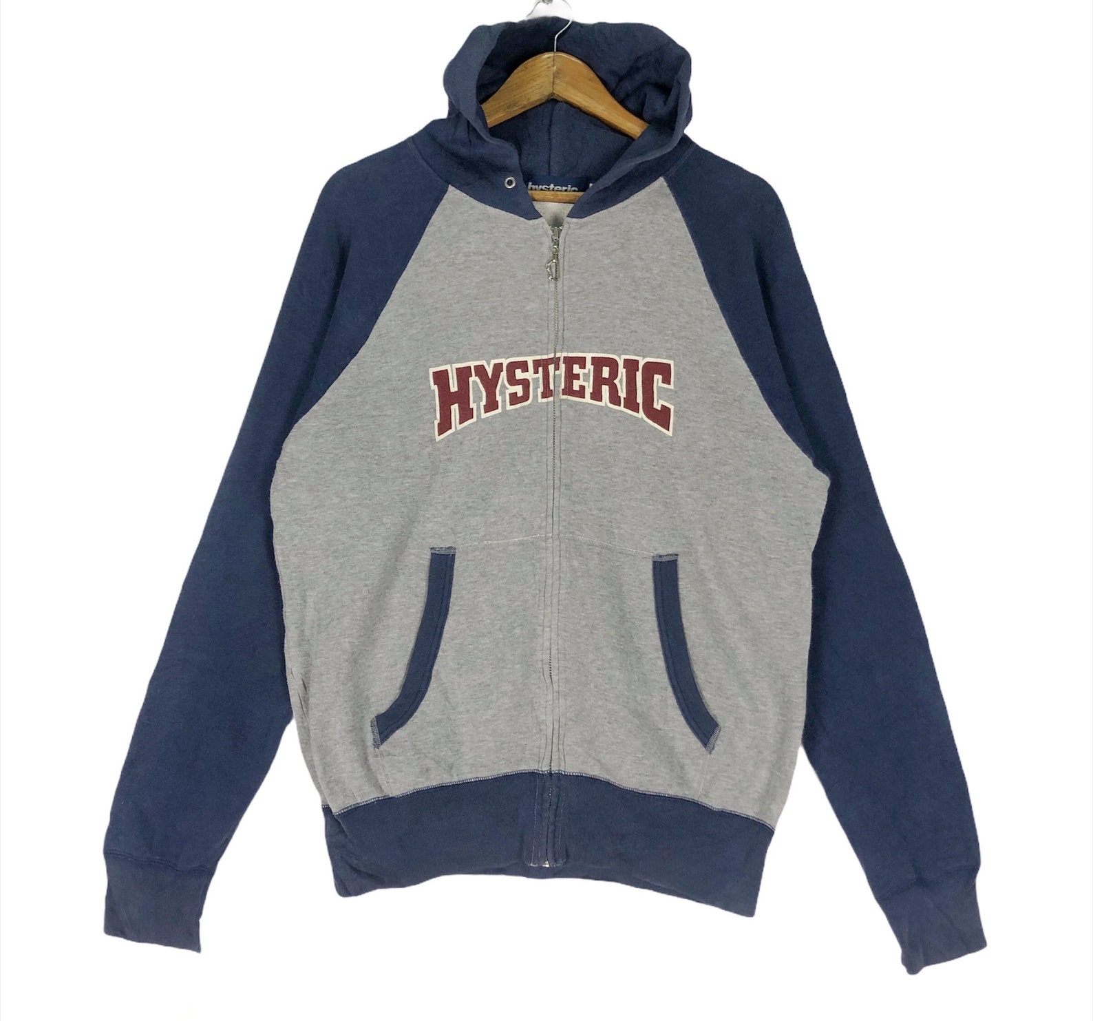 HYSTERIC GLAMOUR Hoodie Sweatshirt Crewneck Zip Size Medium | Etsy
