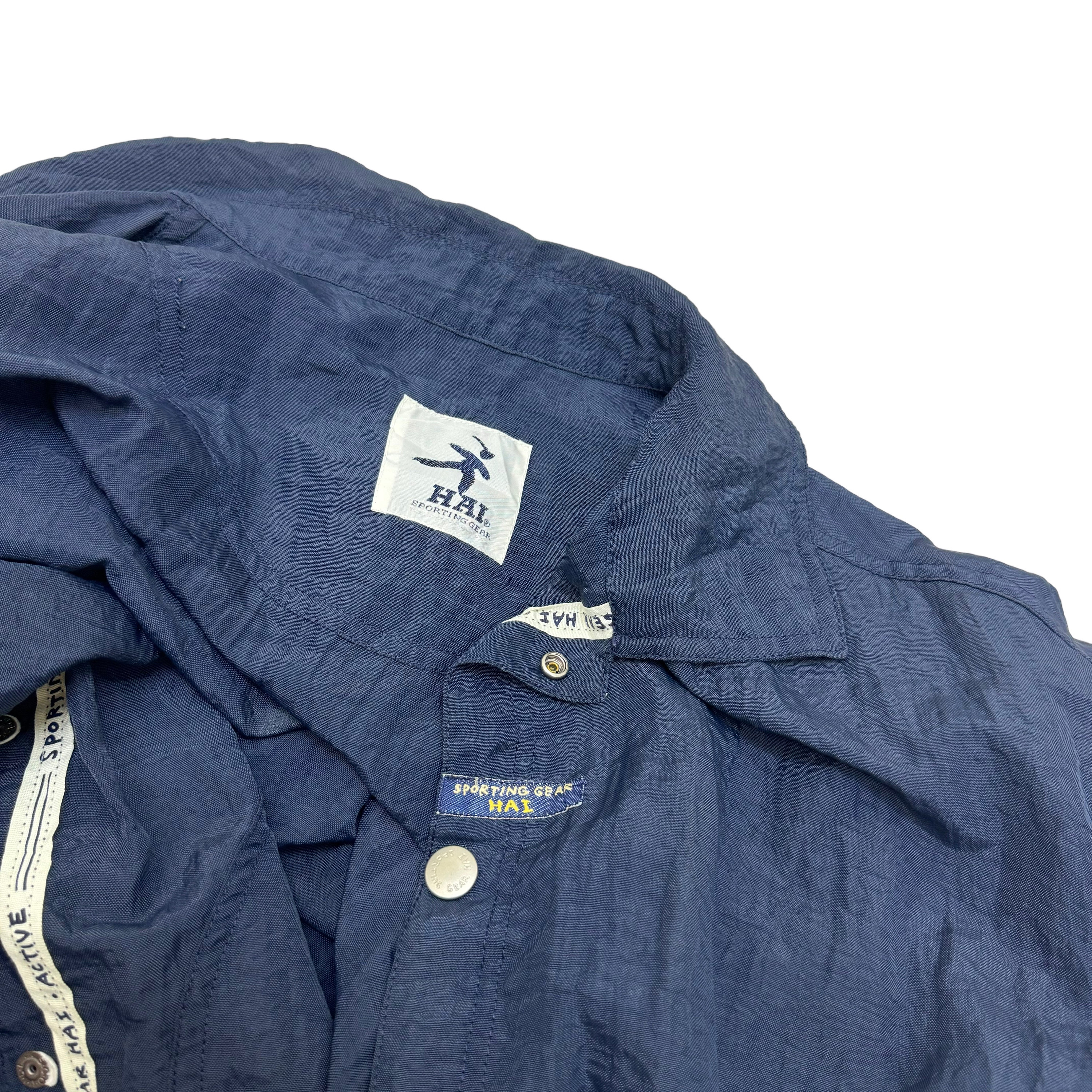Vintage 90s HAI Sporting Gear Jacket - Navy Blue Issey Miyake
