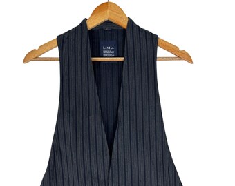 Vintage 90s Limi Feu Yohji Yamamoto Pinstripe, Vest - Size S
