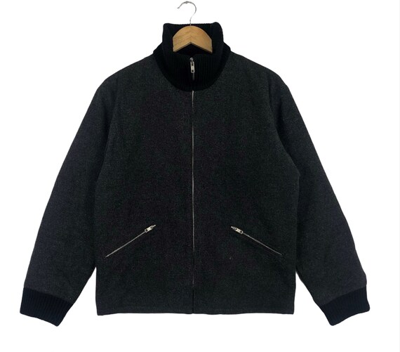 Vintage 90s AGNES B Homme Paris Bomber Light Zipper J… - Gem