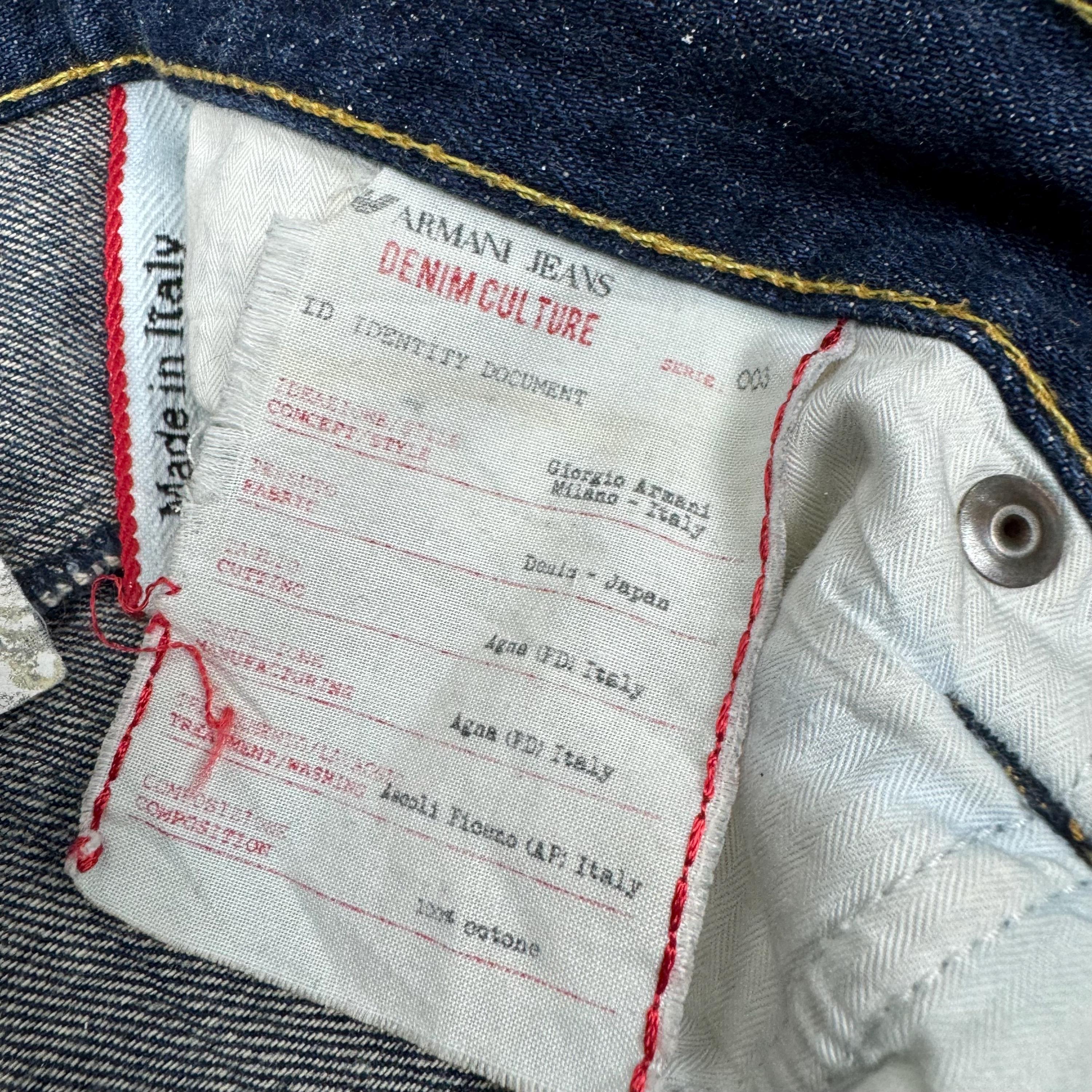 made in Italy Giorgio Armani インディゴデニム made in Italy Giorgio Armani インディゴデニム made in Italy