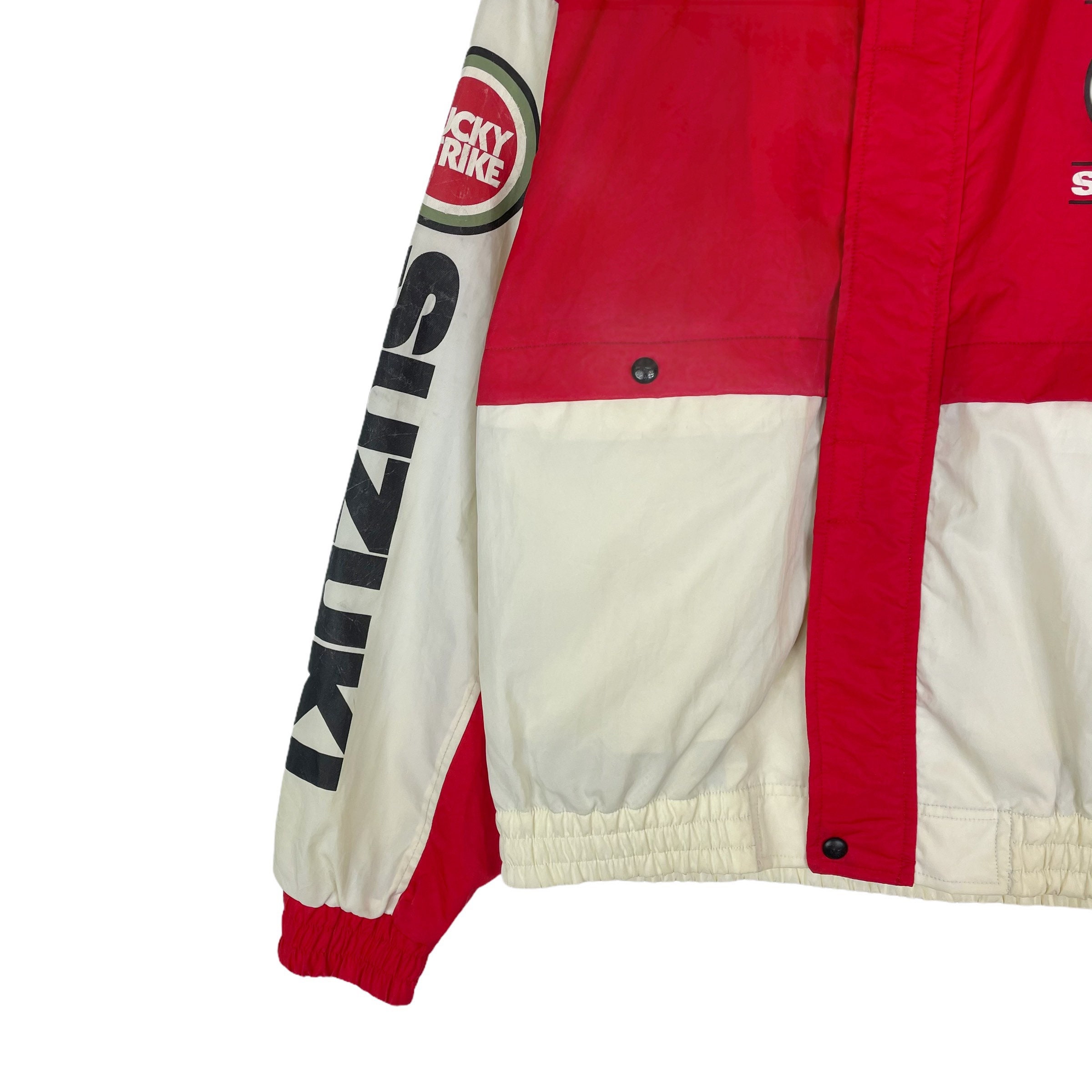 あ★SUZUKI LUCKY STRIKE ジャケット　LLサイズ 中古・古着通販】Team SUZUKI (チームスズキ) LUCKY STRIKE