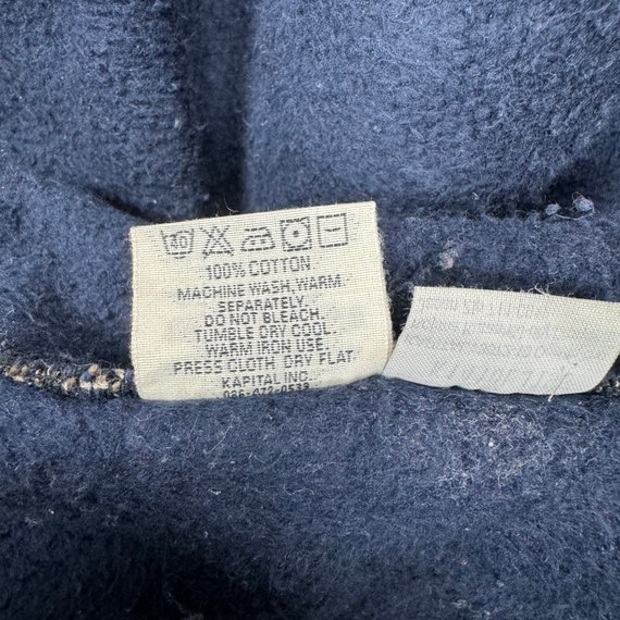 KAPITAL キャピタル 皮パッチ ボタンフライ シンチバック グレー34 L KAPITAL Japan Beach Kamp Long Parka Jacket Japanese Designer Size