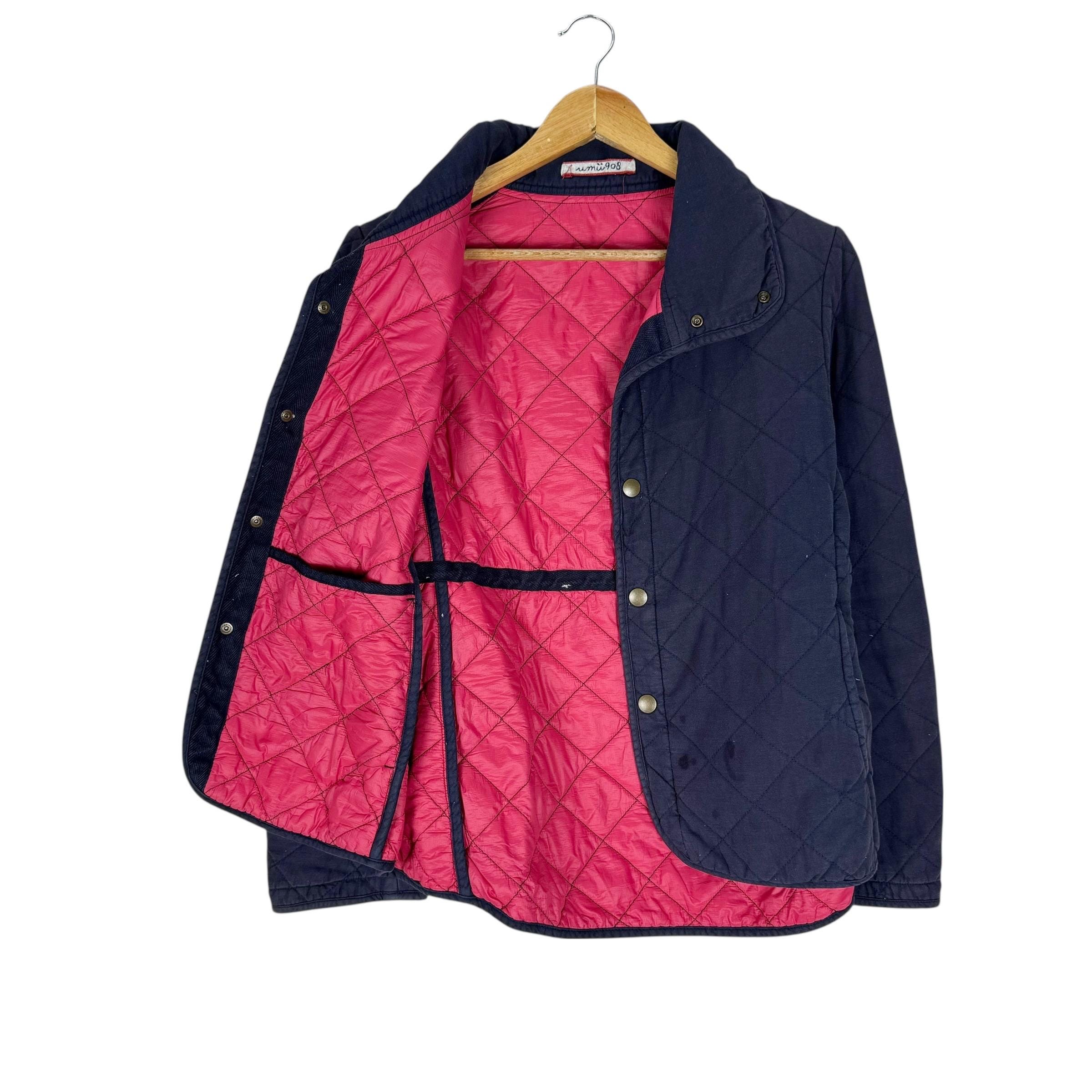 UMII 908 by 45rpm Quilted Button Jacket Japanese Designer Navy