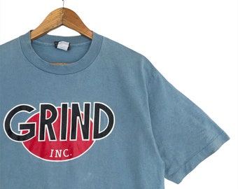 Vintage 90s GRIND INC Skate T-shirt - Made in USA - Size Large - Etsy