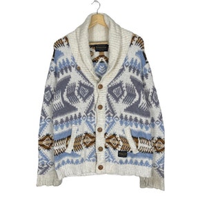 PENDLETON x Gelato Native Navajo Fleece Hippie Cardigan Jacket Multicolour Size Medium