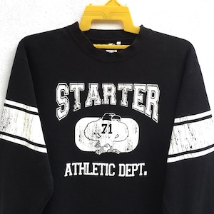Rare!! Starter Sweatshirts Athletic Dept Spell Out Crewneck Sweater Size Large