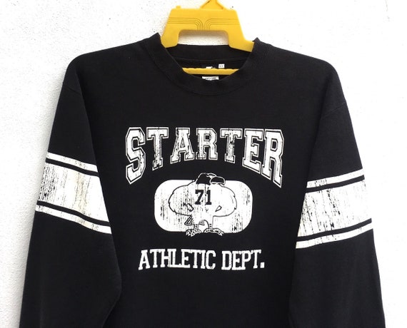 Rare!! Starter Sweatshirts Athletic Dept Spell Out