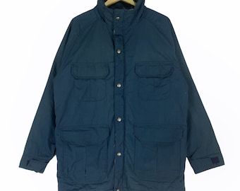 Vintage Woolrich Parka Jacket XL 80s USA Made Blue Zip Snap - Etsy
