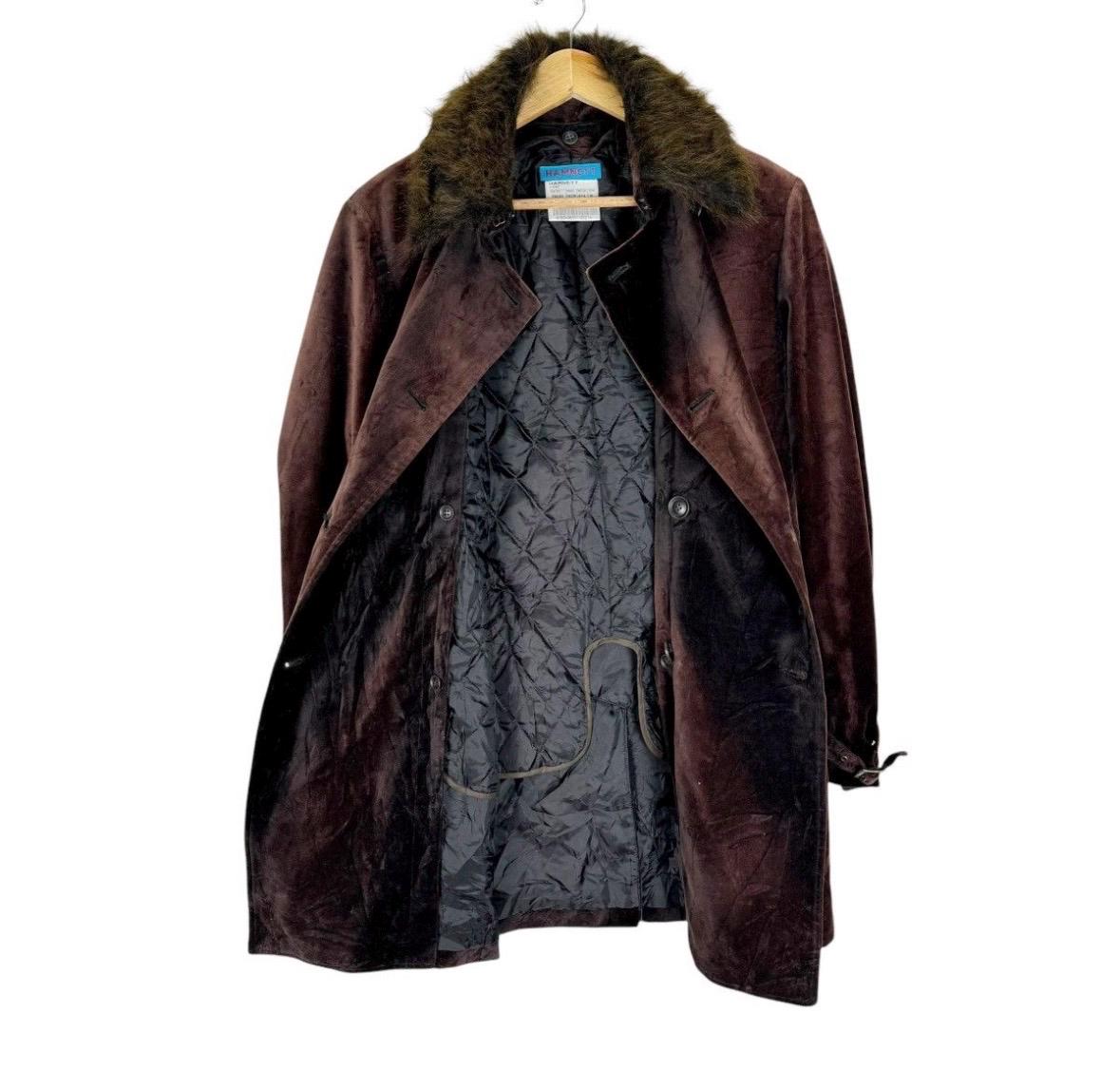 Vintage 90s Katharine Hamnett London Fur Collar Bleach Style Women