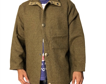 Chaqueta de lana vintage de los años 80 de Yohji Yamamoto: moda urbana de diseñador japonés, talla mediana.