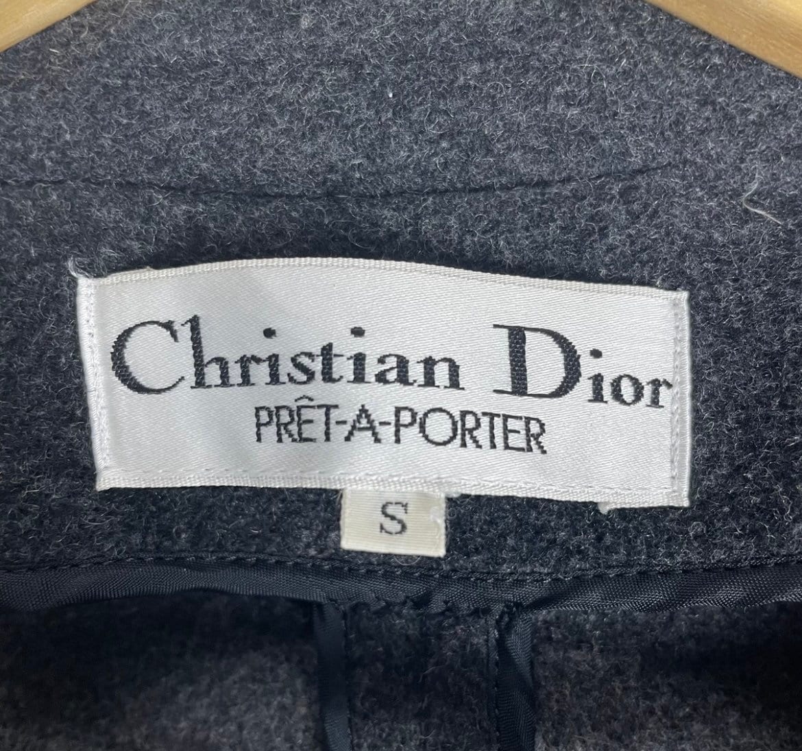 CHRISTIAN DIOR Pret A Porter Wool Jacket Dark Grey Colour Size Small Etsy