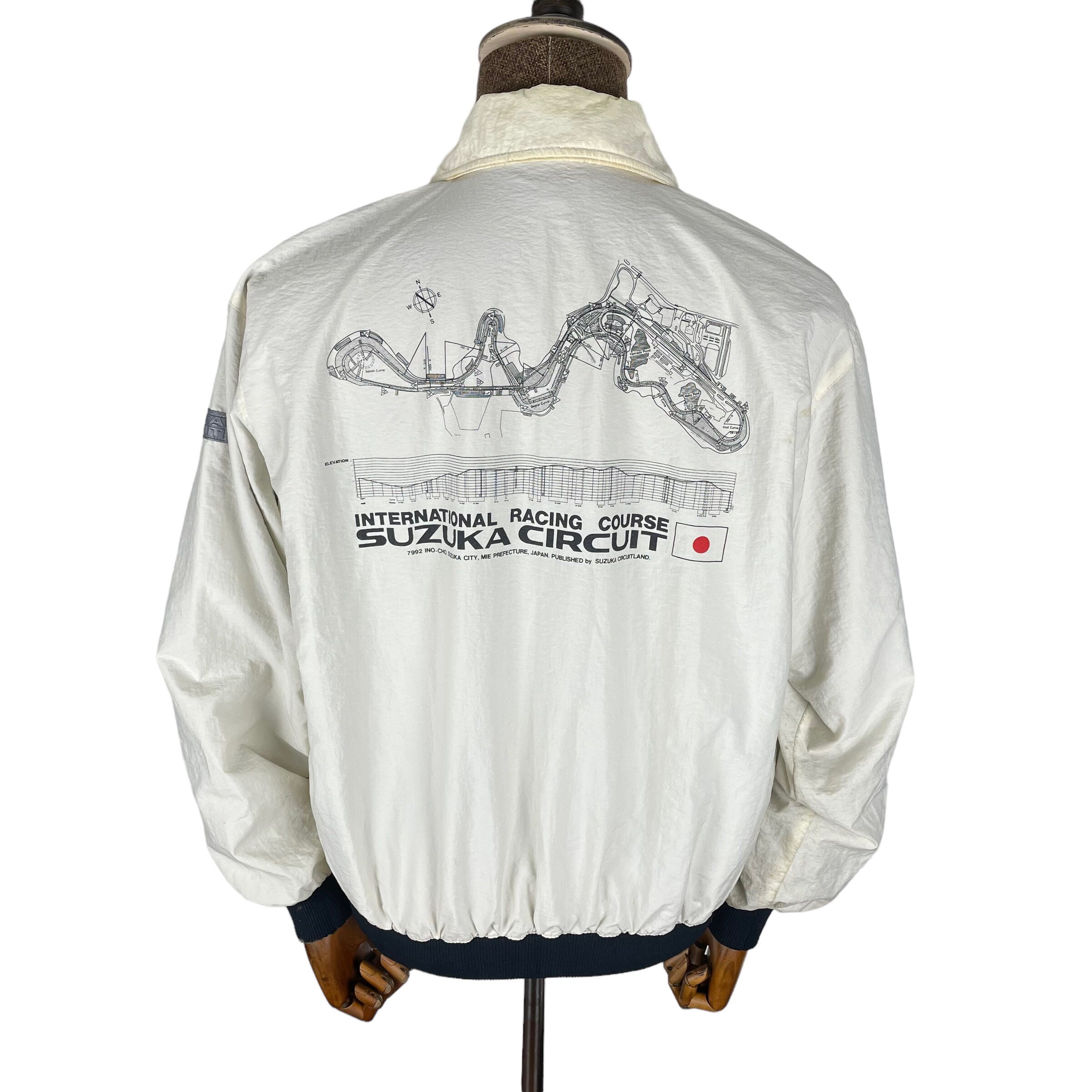 Vintage 90s Suzuka Circuit Racing Motorsport Light Zipper Vintage 90s Suzuka Circuit Racing Motorsport Light Zipper