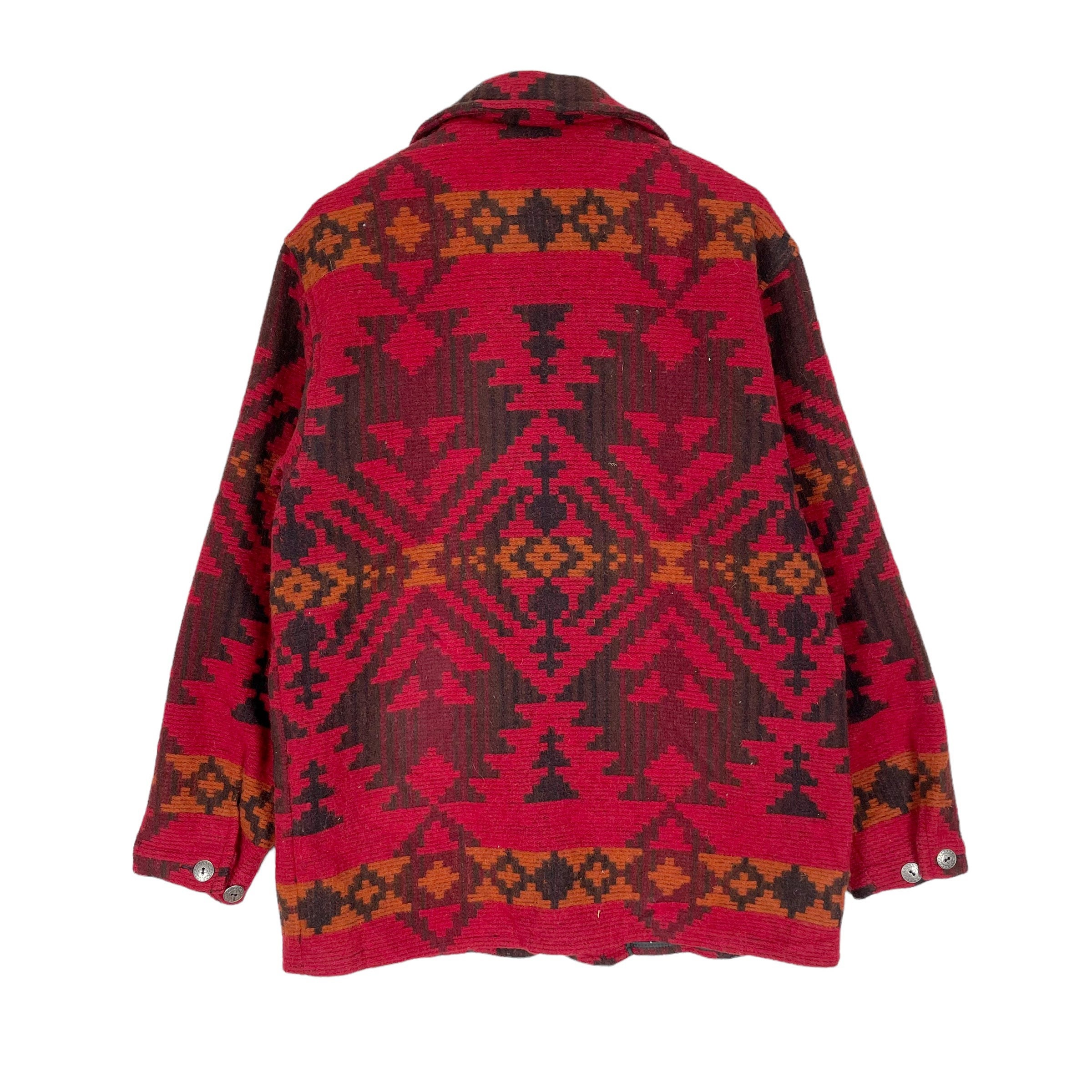 Vintage 90s Woolrich Aztec Wool Zipper Jacket Native Navajo Vintage 90s Woolrich Aztec Wool Zipper Jacket Native Navajo