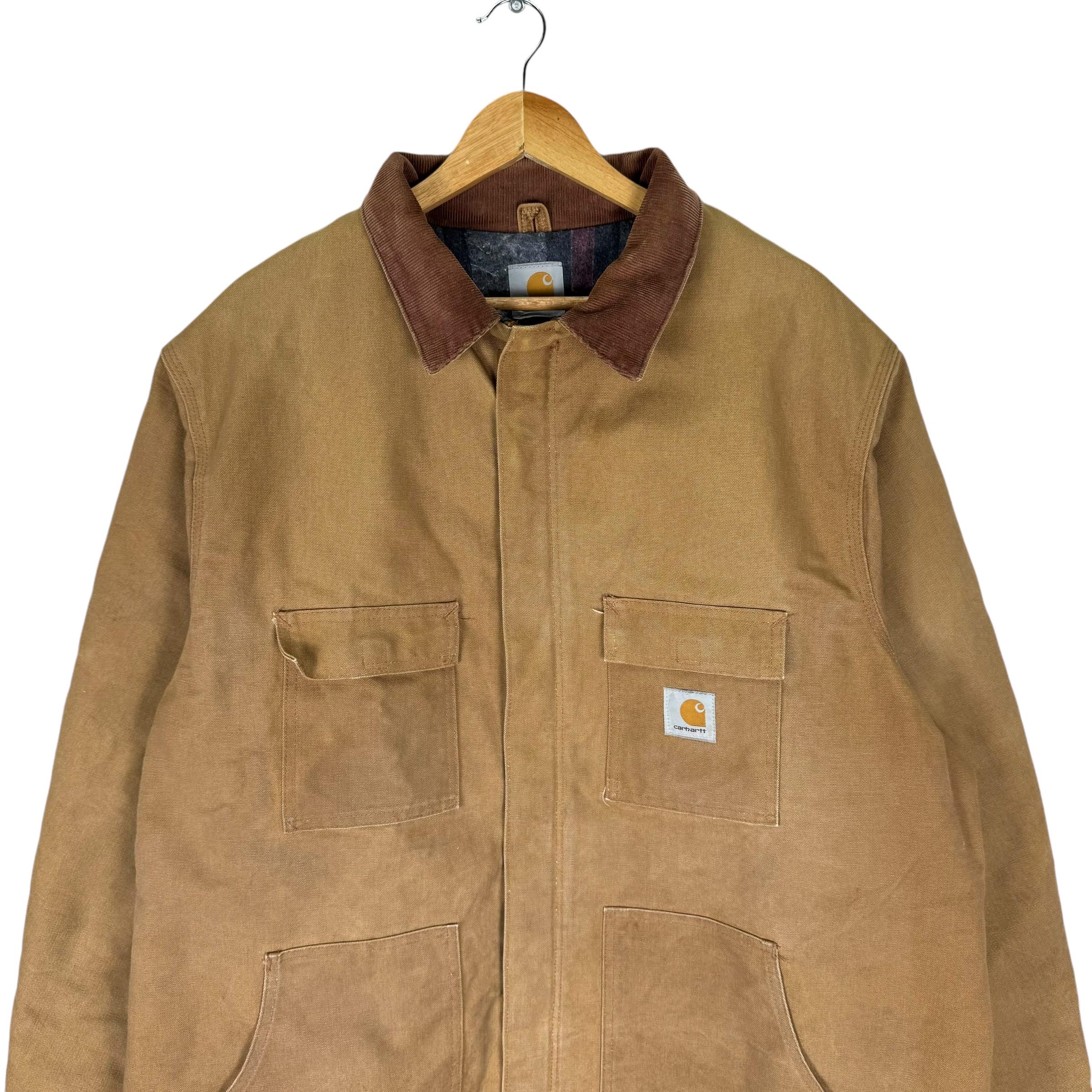 Vintage 90s CARHARTT Chore Duck Camvas Jacket Workwear Jeans