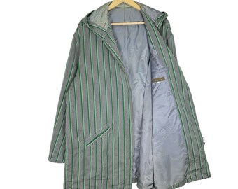 【90~00s_vintage】Y’sヨウジヤマモト WoolZipHoodie Vintage 90s Yohji Yamamoto Y's for Men Wool Striped Hoodie - Large